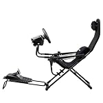 GTPLAYER Sim Racing Cockpit Foldable & Adjustable for High Performance Sim Racing Compact & Flexible Supports All Steering Wheels & Pedals for PC Wheel and Pedals Not Included(Black) - Image 3