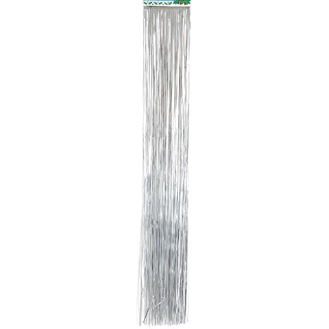 Present einfach Lametta Girlande PVC 50 x 62 cm Silber Cover