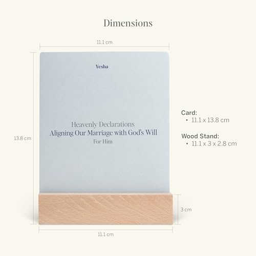 Image of Christian Marriage Affirmation & Bible Verse Cards for Couples - 2 Decks of 30 Daily Declarations with Wood Stands to Strengthen Faith, Love & Devotion - Spiritual Gift for Marriage Prayer, Meditation & Encouragement