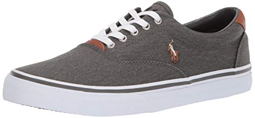 Polo Ralph Lauren Men's Thorton Sneaker, Black, 9 UK