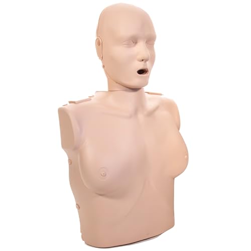 Image of PRESTAN Professional Adult Female Manikin with CPR Feedback, 4-Pack (Medium Skin); Includes 50 Adult Face-Shield /Lung-Bags, Carry Bag and Instructions