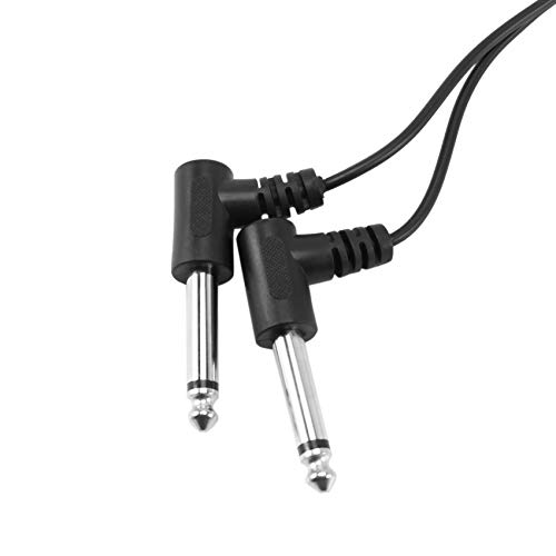 Adaptador Y audio 3.5mm stereo hembra a 2x 6.35mm mono macho miniatura 3