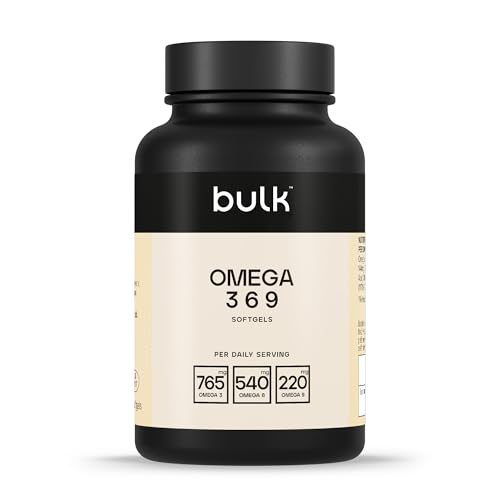 Bulk Omega-3 (Aceite de Pescado) en Cápsulas Blandas de 1000 mg, 4000 mg Aceite de pescado por ración, 730 mg EPA, 480 mg DHA, 270 Cápsulas blandas, 135 Dosis
