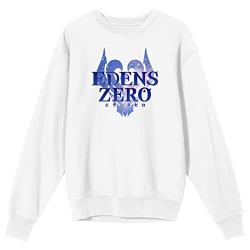 Bioworld Edens Zero Spaceship Logo Crew Neck Long Sleeve White Adult Sweatshirt
