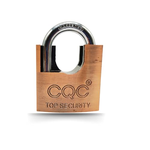 Image of Heavy Duty Keyed Lock | Hardened Steel Shackle Lock | Anti-Rust Security for Gate, Warehouse & Outdoor Use (ALT-34 Copper)