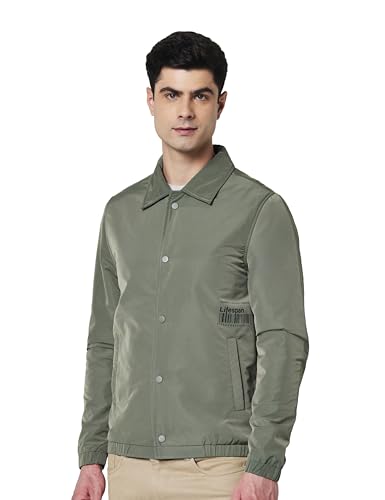 Image of Qube By Fort Collins Men's Polyester Standard Length Regular Fit Lightweight Winter Jacket - Sporty, Stylish & Warm Outerwear for Cold Weather