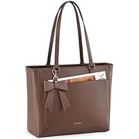 RAINSMORE Tote Bags for Women Large Handbags for Women Waterproof PU Leather Shoulder Bag Ladies Tote Bag with Zip Handbag for School Work Travel Daily Coffee