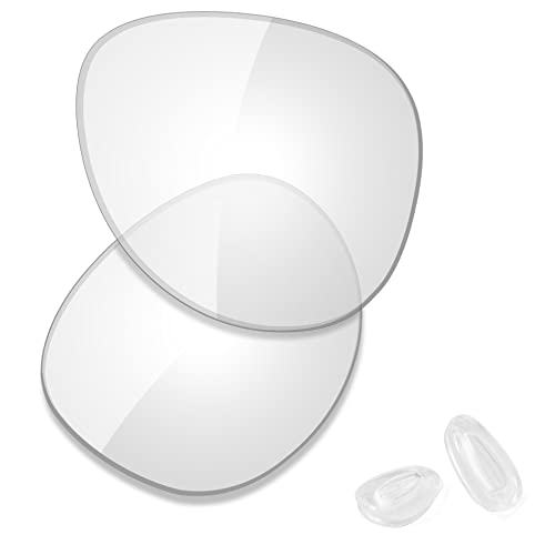 Image of SAUCER Premium Replacement Lenses & Nosepads for Oakley Elmont M OO4119 | UV400 Protection, Anti-Scratch, Precise Fit