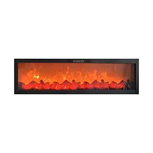 Portable Tabletop Artificial LED Fireplace with Realistic Log Wood Burning Flame Simulation Effect for Decoration (Design 26)