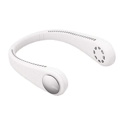 tragbarer Mini-Ventilator mit USB-Anschluss, leiser Hals, tragbar, für Outdoor-Sportarten One weiß