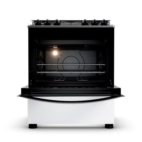 Fogão Brastemp 5 Bocas Cor Branca Com Botões Removíveis e Exclusivo Aro Protetor – BFS5NDB BIVOLT