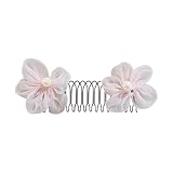 Sweet U Shape Spring Hair Styling Comb with Flower, 9.5 Cm U Förmige Niedliche Haarkamm Clips, Geeignet Für Frauen Und Mädchen