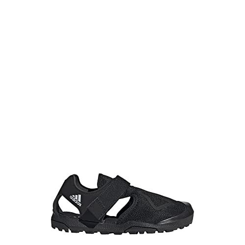 Image of adidas - Captain Toey 2.0 Unisex-Child Sandals, Black/Black/White, 21.0 cm