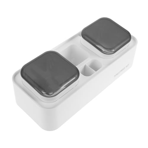 DEARMAMY 1 Juego De Soporte De Pared Para Cepillos De Soporte Para Pasta De Soporte Para Ducha Soporte Para Pasta De Soporte Para Cepillos De De Pared