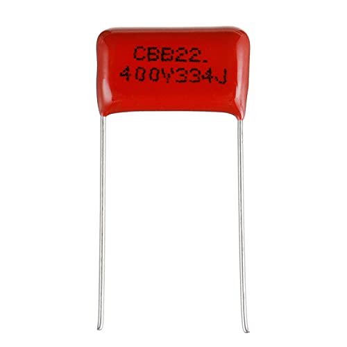BOJACK 330 nF 0.33uF 334J 400V Condensador DC de película de polipropileno metalizado (paquete de 20 piezas)