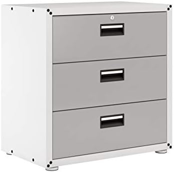 itbe for Home Ready-to-Assemble 3 Drawers Steel Cabinet (White)