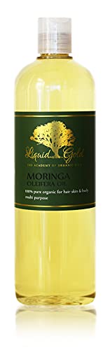 Liquid Gold Inc 16 Fl.oz Premium Organic Moringa Oleifera Oil Pure Health Hair Skin Care Nails Cuticle Strengthener #TOP15