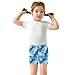 Sletend Marble Blue Girls’ Comfy Lined Shorts Lightweight & Skin-Friendly Cotton for All-Day Comfort Ideal for Travel Beach or Home Lounging Toddler Sizes