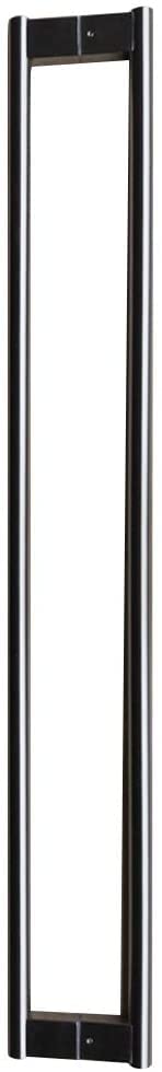 Poignées de porte coulissante en acier inoxydable robuste noir pour grange