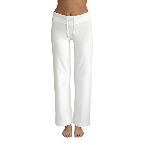 Preisvergleich Produktbild Leela Cotton Damen Hose Bio-Baumwolle / Elasthan, Natur, Gr. M