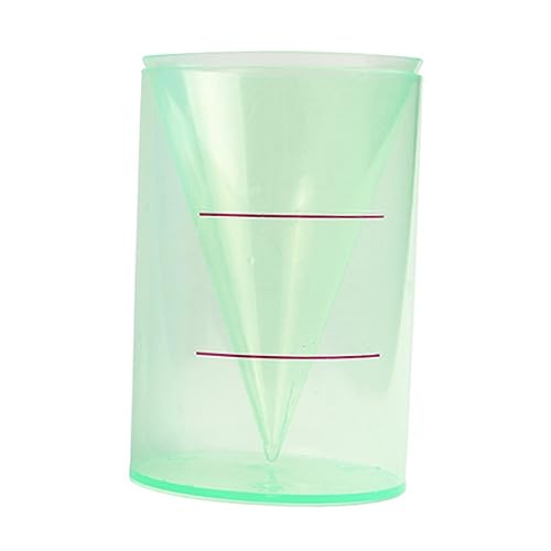 TOGEVAL 2pcs Transparent Geometric Cylinder Cone Model Educational Teaching Equipment for Math Demonstration Volume Ratio Visualization Classroom Geometry Exploration