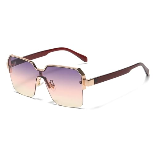 Lunettes de soleil UV400 vintage à la mode pour hommes et femmes tendance