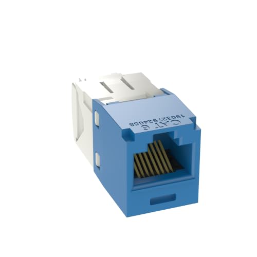 Panduit Cj688Tgbu Mini-Com Tx6 Plus Cat6 Rj45 Jack Module, Blue, 24-Pack