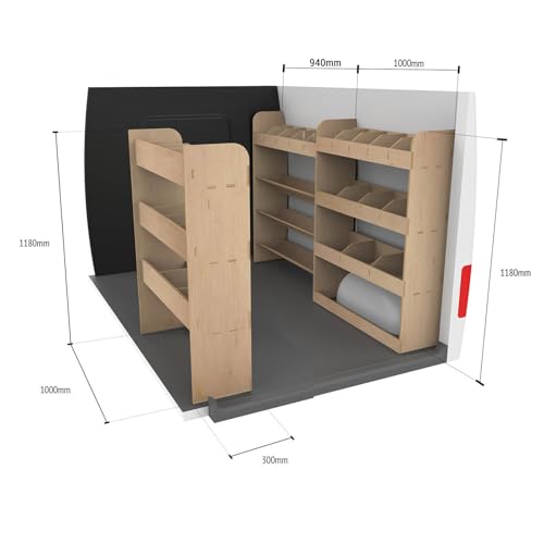 Van Racking for Ford Transit Custom SWB (L1) 2024+ HEXABOARD - Complete Set - Image 5