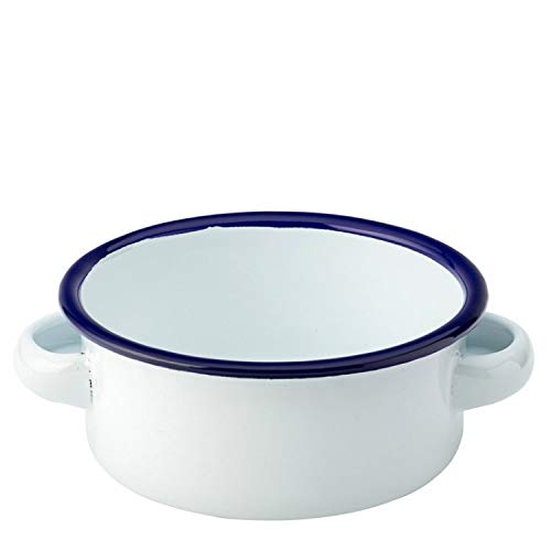 Utopia F51011 Eagle Enamel Casserole 4.5" (11cm) Pack of 6, blue