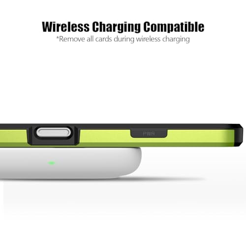 Nvollnoe for iPhone 17 Pro Max Case with Card Holder Fluorescent Green by Nvollnoe - Used condition - Image 6