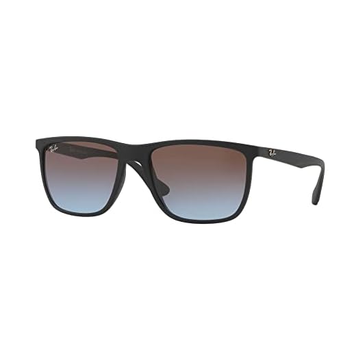 Óculos de Sol Ray-Ban 0RB4288L 601S48 Tam 57 / Preto Fosco - Lentes Azul Gradiente