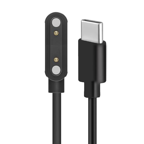 Cable de carga magnético tipo C para HIRREO FV14, cargador USB-C compatible con reloj DM1, DM2, V99