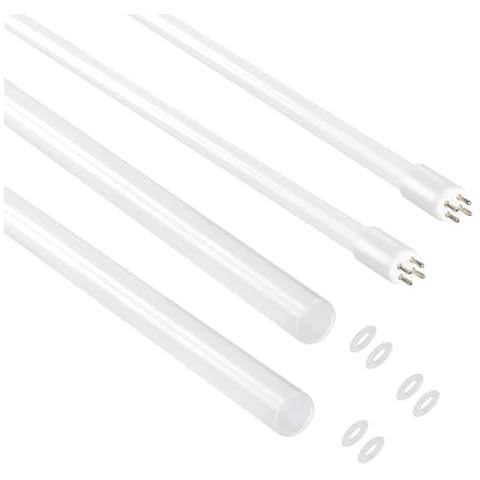 HQUA-OWS-12L 40W Germicidal UV Tube 2 Pack and HQUA-OWS-12Q Quartz Sleeve for 12GPM Water Purifier 2 Pack Cover
