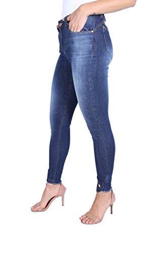 Calça Jeans Cigarrete, Zune Denim, Feminino, Indigo, 40