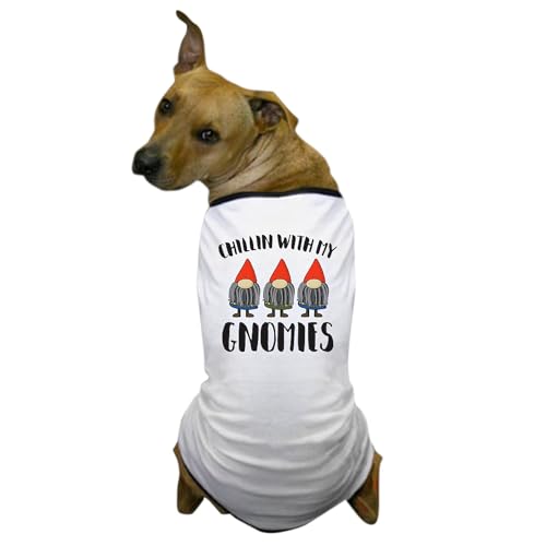CafePress Chillin with My Gnomies Dog T Shirt Dog T-Shirt, Pet Clothing, Funny Dog Costume