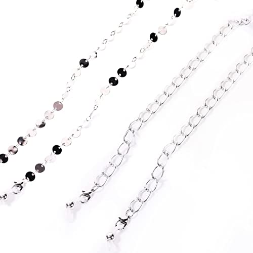 LEEQBCR 2 pezzi Cinturino per maschera Catena per