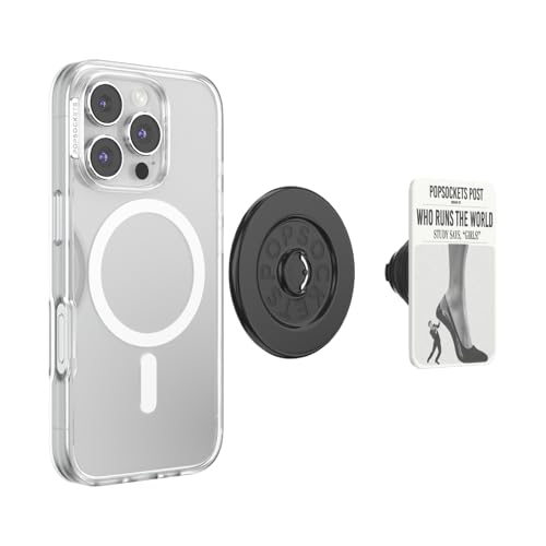 Image of PopSockets Phone Grip for MagSafe, Magnetic Holder, Phone Stand, Funny - Who Runs the World