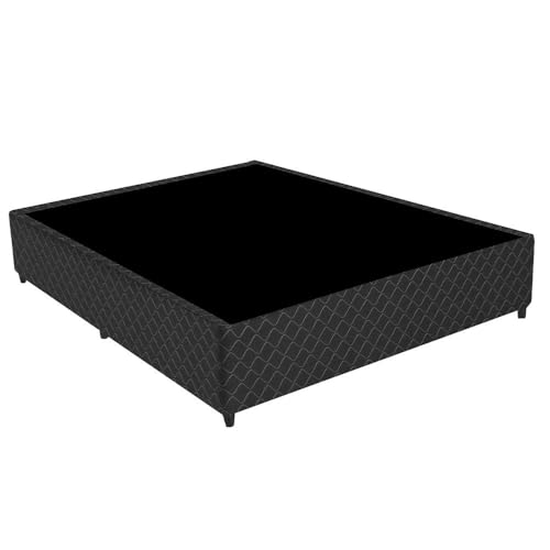 Base Cama Box Casal Univ Poliester Bordado Pto Gazin 138x27x188