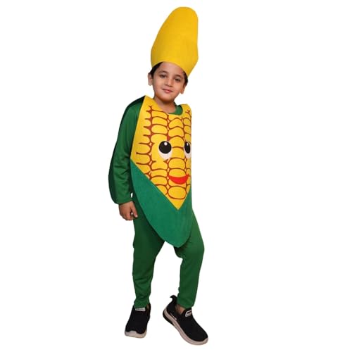 Image of Kaku Fancy Dresses Fruit and Vegetable Costume Paper Cutout with Cap For Kids | Healthy Food Costume For Boys & Girls (Tracksuit Not Included)