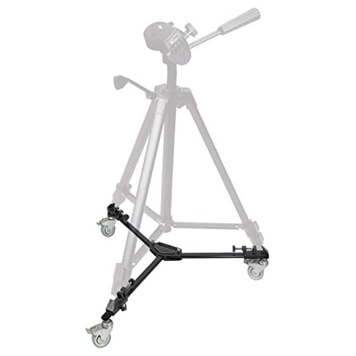 Ultimaxx’s Professional Dynamic Heavy Duty Tripod Dolly with Adjustable Legs for Canon, Nikon, Sony, DSLR Cameras, Camcorder, Photos, Videos, and More