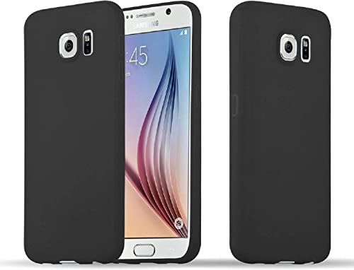 Image of Mobile Back Cover Case for Samsung Galaxy S6, G920I (Silicone Case|CameraProtection|Black SC1510)