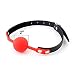 Ball Gag Red Silicone Large - 2 inch by HappyNHealthy