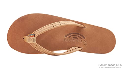 Image of Rainbow Sandals Ladies Luxury Leather - Single Layer Arch Support With 1 /2 inch Narrow Strap