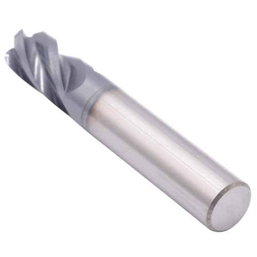 Image of 1 /2 inch 4 Flute Solid Carbide End Mill, 0.125 inch Corner Radius, AlTiN Coated | 30 Degree Helix, 1 /2 inch Cutting Diameter, 1 /2 inch Shank Diameter, 1 inch Length of Cut, 3 inch Overall Length