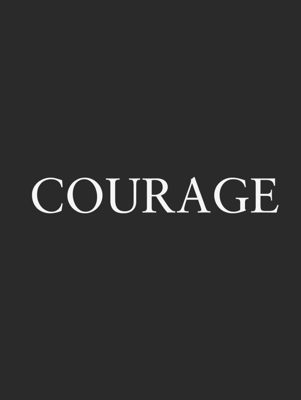 Livre décoratif Courage en carton rigide pour embellir votre salon