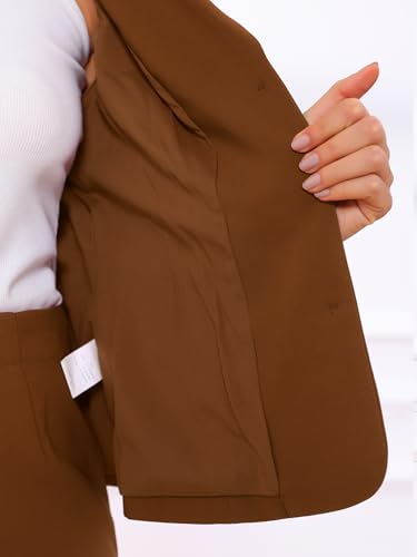 Image of Allegra K Women 2 Piece Skirt Set Suit Business Blazer and Pencil Skirt Office Work Interview Church Outfits