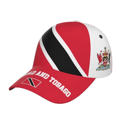 peiyeety Casquette de Baseball avec Drapeau National pour Hommes et Femmes, Style Camionneur, Drapeau de Trinité-et-Tobago