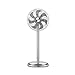 L-Fan Umluftgebläse, 7 Blätter Pedestal Fans Home Use Kopfschüttelnd Wärmeableitung Ventilatoren mit Fernbedienung Timing-Bodenventilator (Color : Silver, Size : 87 * 34CM)