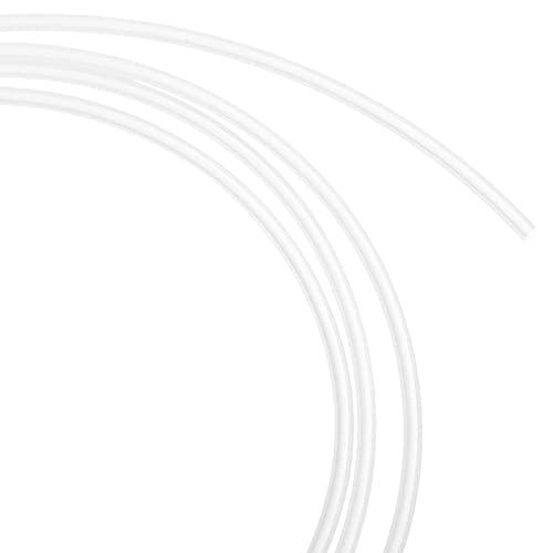 QUARKZMAN 1mm ID 2mm OD 2M Longitud PTFE Manguera Tubo Flexible Tubo para Transferencia Aire y Líquido, [Blanco]