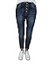 Produktbild Denim Stretch Baggy-Boyfriend-Jeans Boyfriend 4 Knöpfe offene Knopfleiste weitere Farben Dark Denim 3XL-46